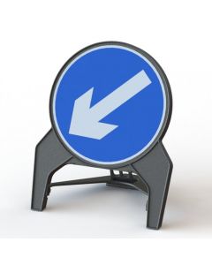 Keep Left Q Sign