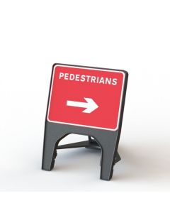 Reversible Pedestrian Sign