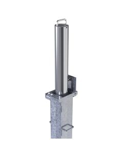 RetractaPost - Padlockable - Retracting Parking Post - Stainless Steel