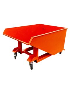 Telehandler Tipping Skip On Castors