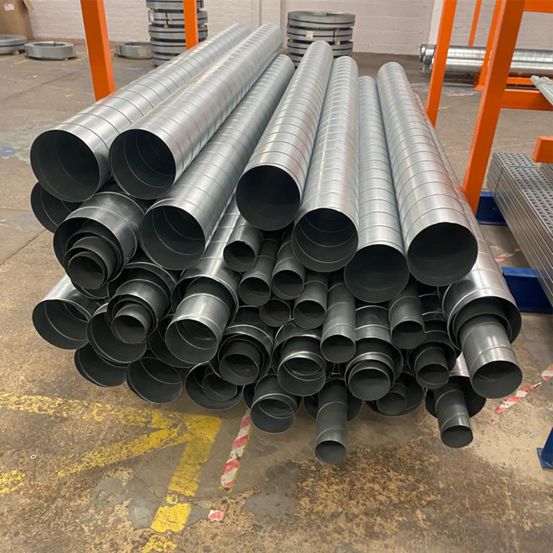Hvac Galvanised Spiral Ducting Round Spiral Air Duct And Fittings