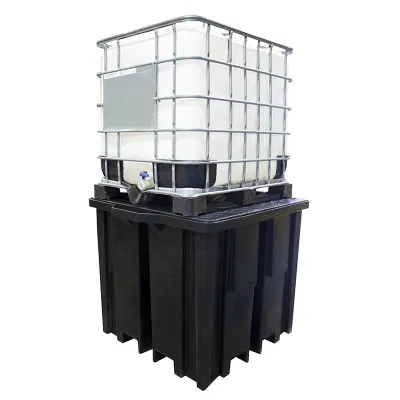 Recycled Polyethylene IBC Spill Pallet (with 4 way Forklift access) Recycled Polyethylene IBC Spill Pallet (with 4 way Forklift access)