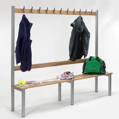 Changing Room Bench with Hooks Changing Room Bench with Hooks