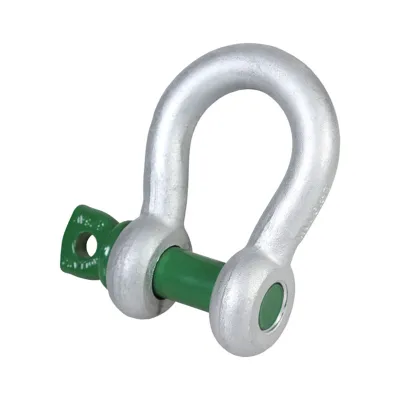 Green Pin Shackle - Screw Collar Pin