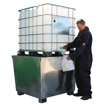 Galvanised Steel IBC Spill Pallet Galvanised Steel IBC Spill Pallet