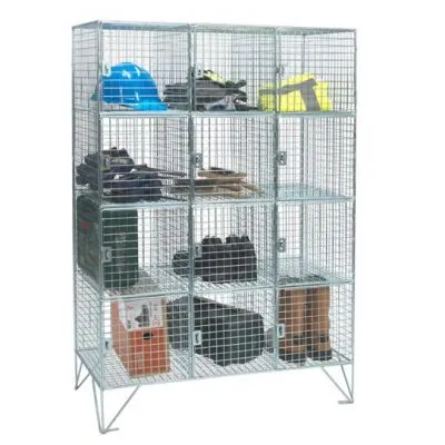 Multi Compartment Wire Mesh Lockers Multi Compartment Wire Mesh Lockers
