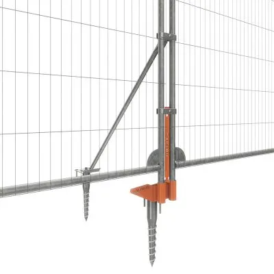 Mesh Fence Feet Stabilised Locking System Mesh Fence Feet Stabilised Locking System