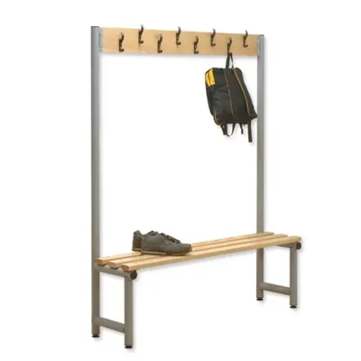 Aluminium Cloakroom Hook Bench Aluminium Cloakroom Hook Bench