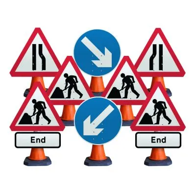 Cone Sign Street Works Package