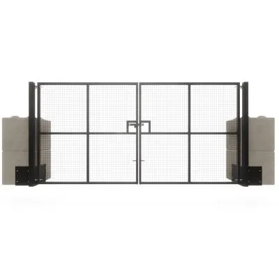 On-Ground Duo Plate Mesh Heavy Duty Vehicle Gate (OG1) On-Ground Duo Plate Mesh Heavy Duty Vehicle Gate (OG1)