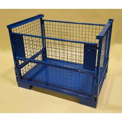 Folding Gitterbox Wire Mesh Stillage – 1240mm x 835mm x 970mm
