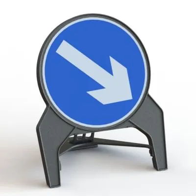 Keep Right Q-Sign
