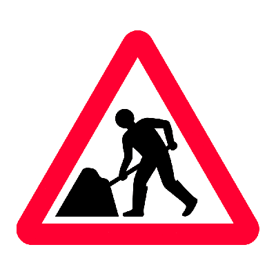 Plastic Quick Fit Signs - 750 Triangles