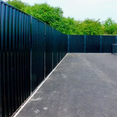 Steel Wall In-Ground Hoarding