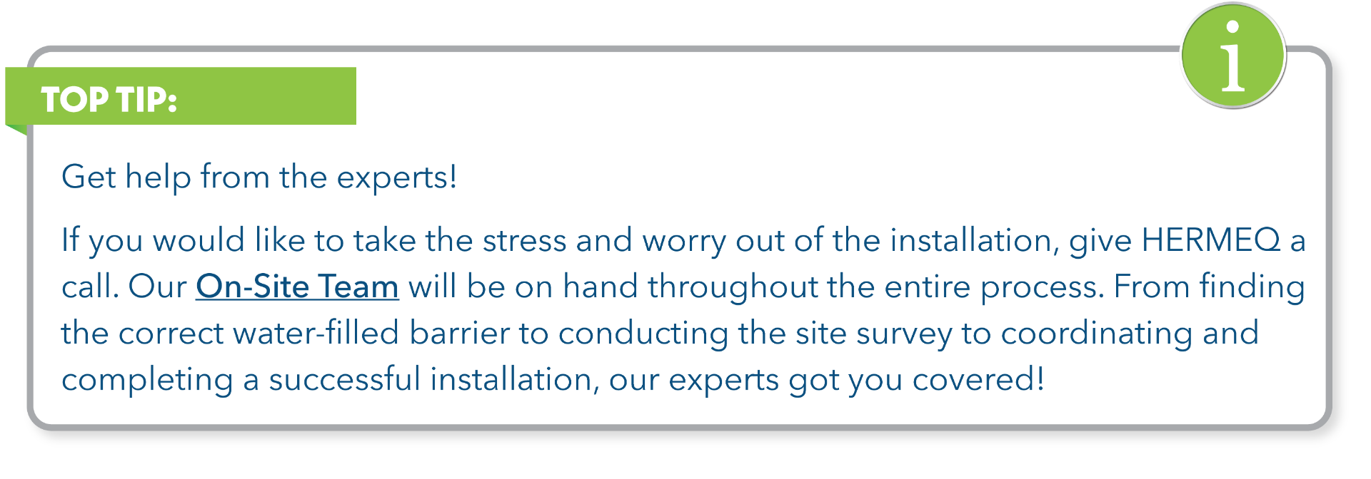Pro Tip: Get help for the experts!